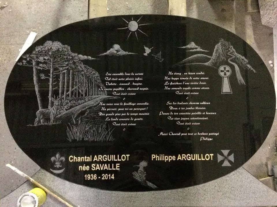 Plaques funéraires personnalisées à Andernos-les-Bains